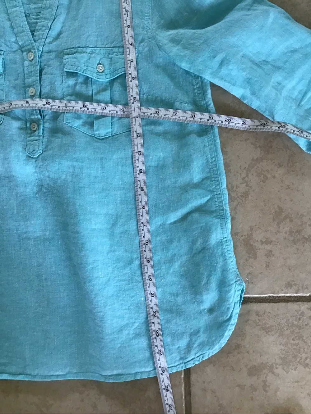 Talbots Linen Shirt 🩵 - Picture 2 of 8